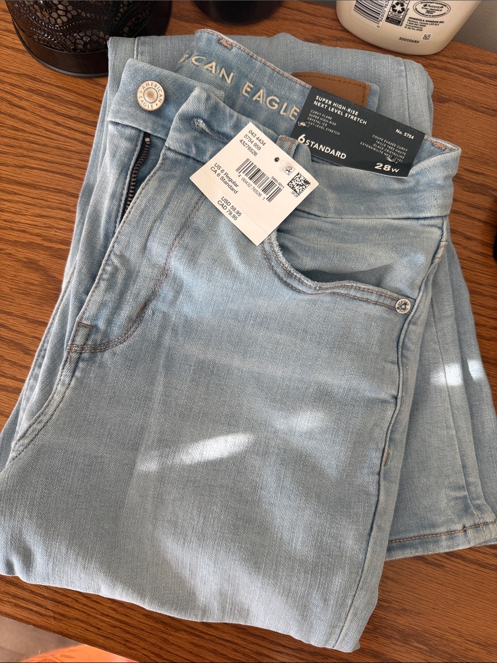 American Eagle Outfitters Light Blue High-Rise Skinny Jeans